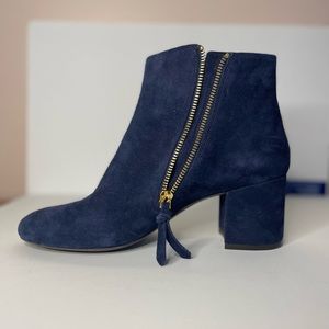 Cole Haan Blue Suede Booties